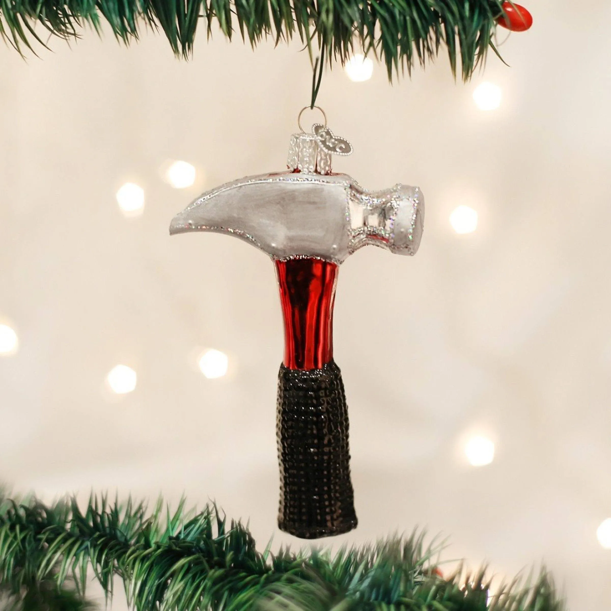 Old World Christmas 32093 Glass Blown Claw Hammer Ornament