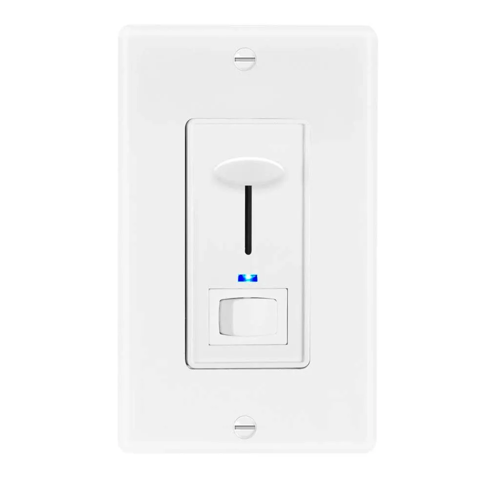 Maxxima Low Voltage 0-10V 3-Way / Single Pole Dimmer Electrical Light Switch 600 ...