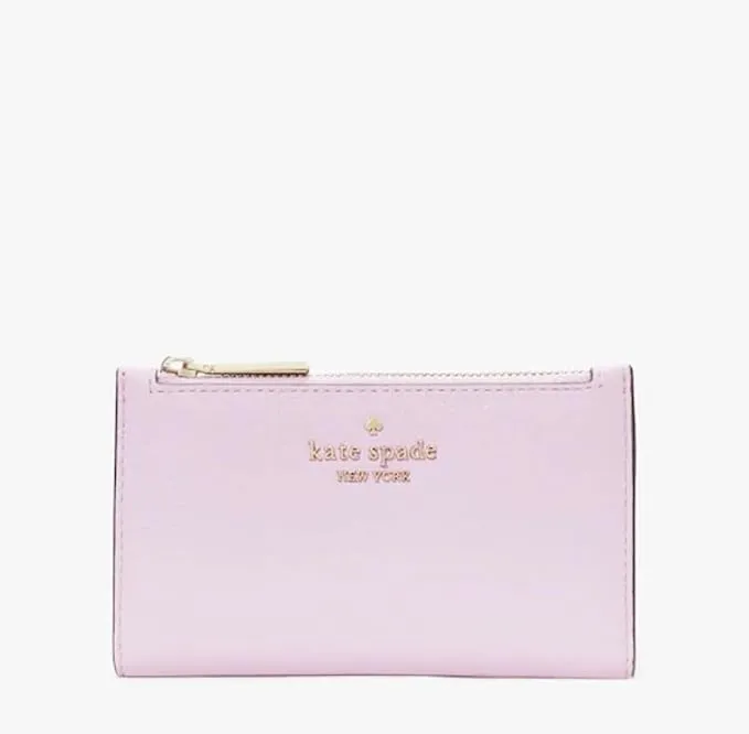 Kate Spade New York Leila Small Slim Bifold Wallet Quartz Pink