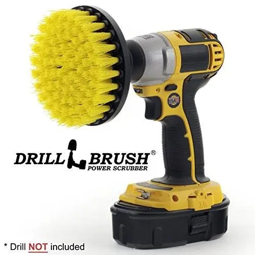 Drill Brush Attachment - Bathroom Cleaning Brush - Cleaning Brush for Shower - Bath Tub Cleaning Brush - Tile Cleaning Brush - Bathroom Cleaning Tools - Tile and Grout Brush - Scrub Brushes for Drill