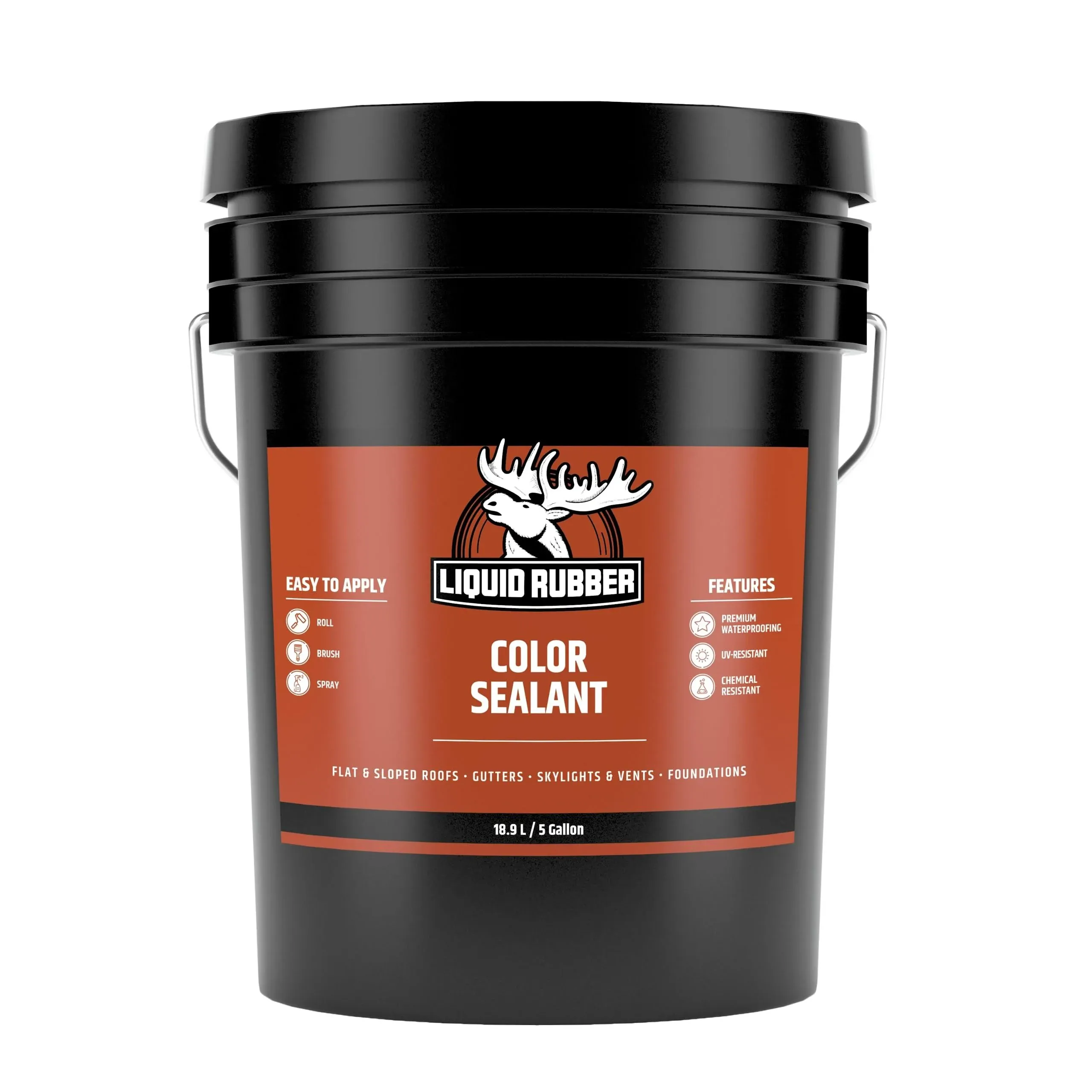 Liquid Rubber Color Sealant - Indoor & Outdoor - Hunter Green, 5 Gallon