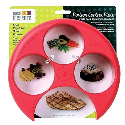 Meal Measure - Portion Control Plate (Red)