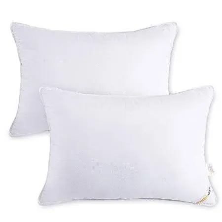 HARBOREST Bed Pillows for Sleeping 2 Pack - Luxury Plush Down Alternative Pillows ...