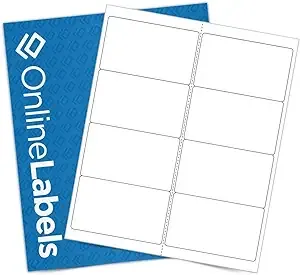 4 x 2.5 Rectangle Labels - Pack of 800 Labels, 100 Sheets - Inkjet/Laser Printer - Online Labels