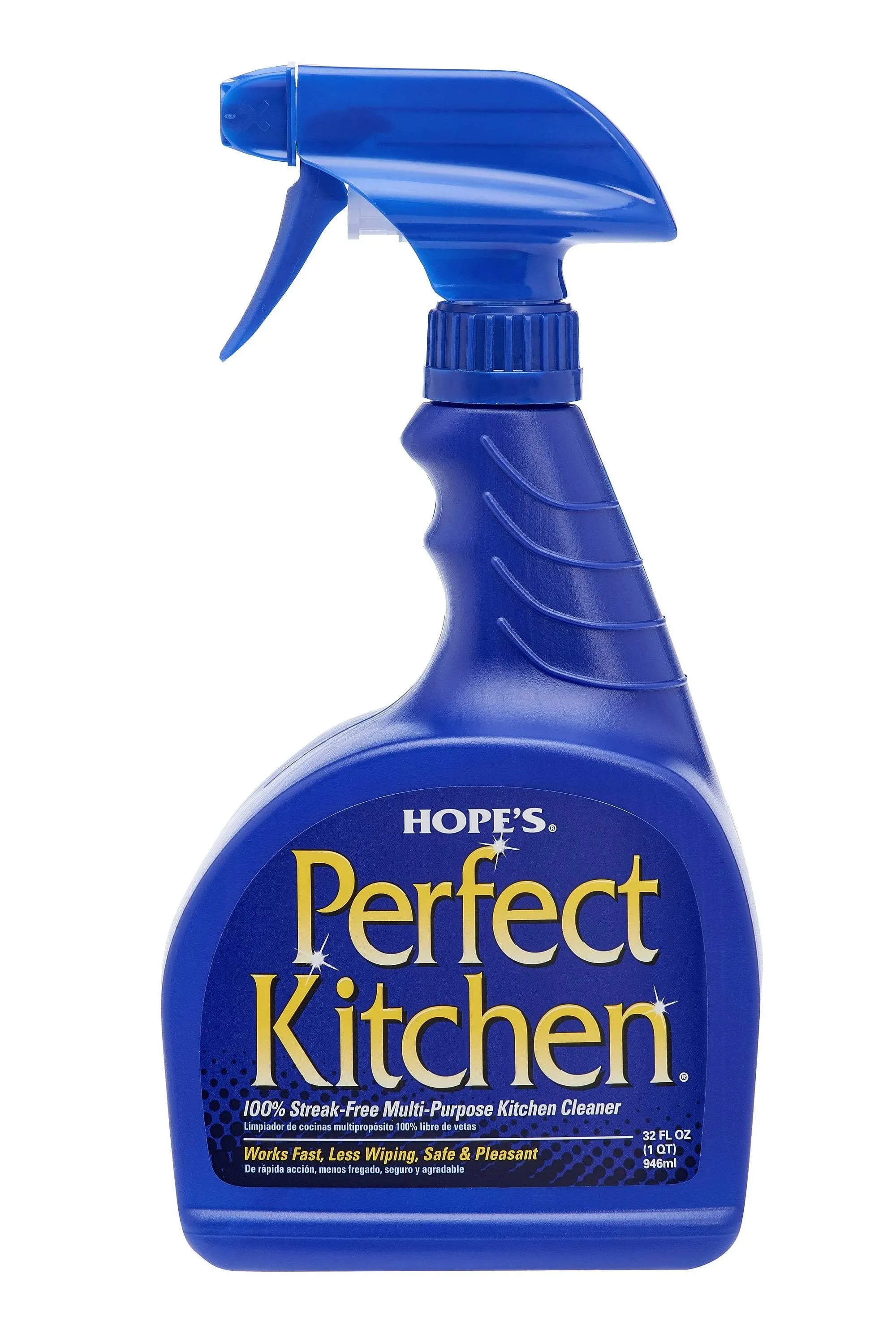 HOPE'S Perfect Kitchen Cleaner Spray - 32 Oz No-Residue All Purpose Cleaning Spray - Multisurface Degreaser for Countertop, Stove Top, Oven, Sink, Microwave, and More - Pet and Home Safe - Pack of 1