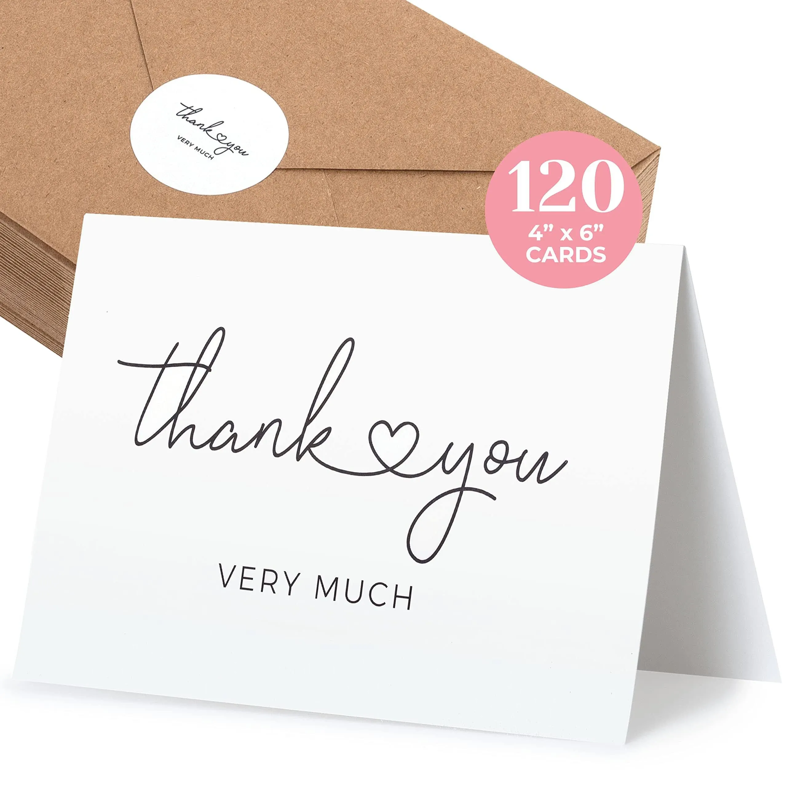 Durabasics Thank You Cards with Envelopes