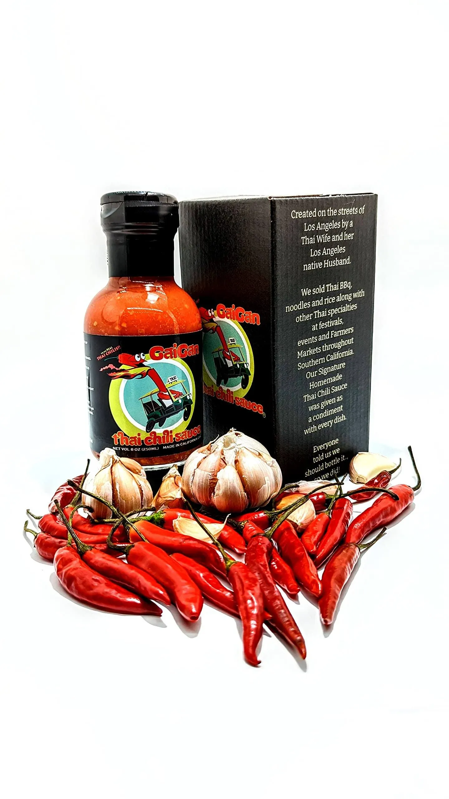 Gaigan Thai Chili Hot Sauce Real Small Batch Thai Chili Garlic Sauce Zero ...