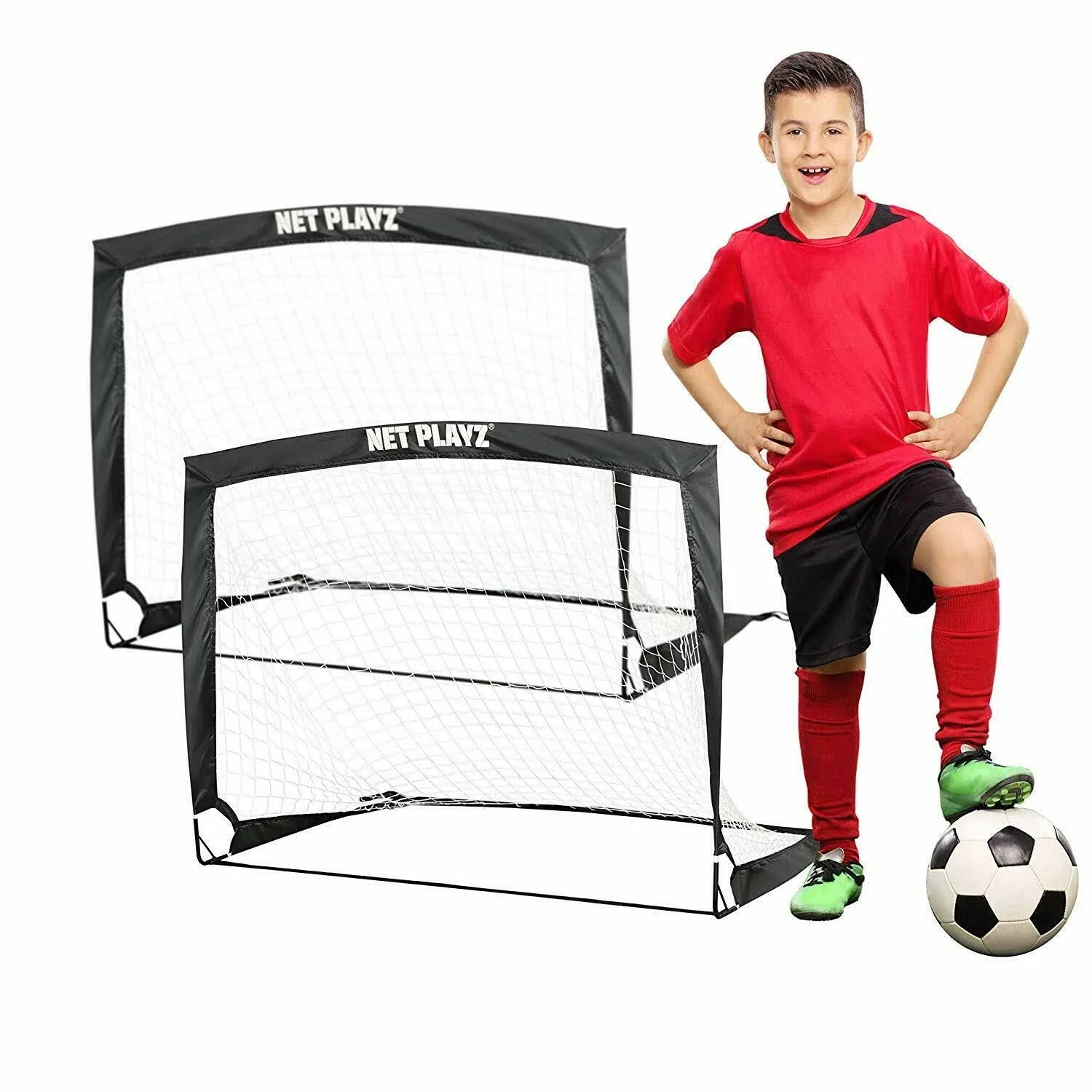 Net Playz 4Ftx3ft Easy Fold-up Portable Training Soccer Goal, 36&#034;D X 48&#034;W X 36&#034;H