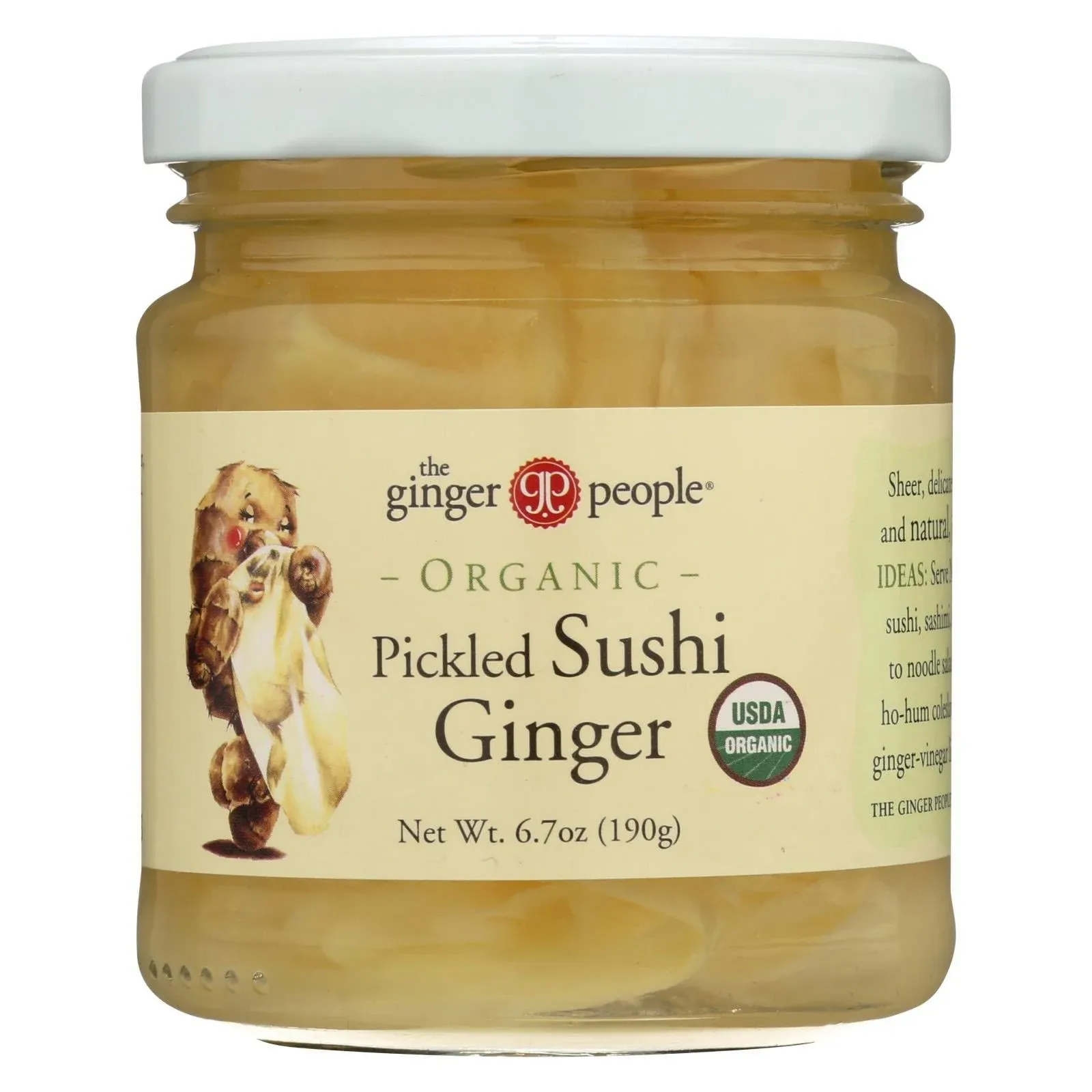 The Ginger People Organic Pickled Ginger - 6.7 Oz. Pack of 12