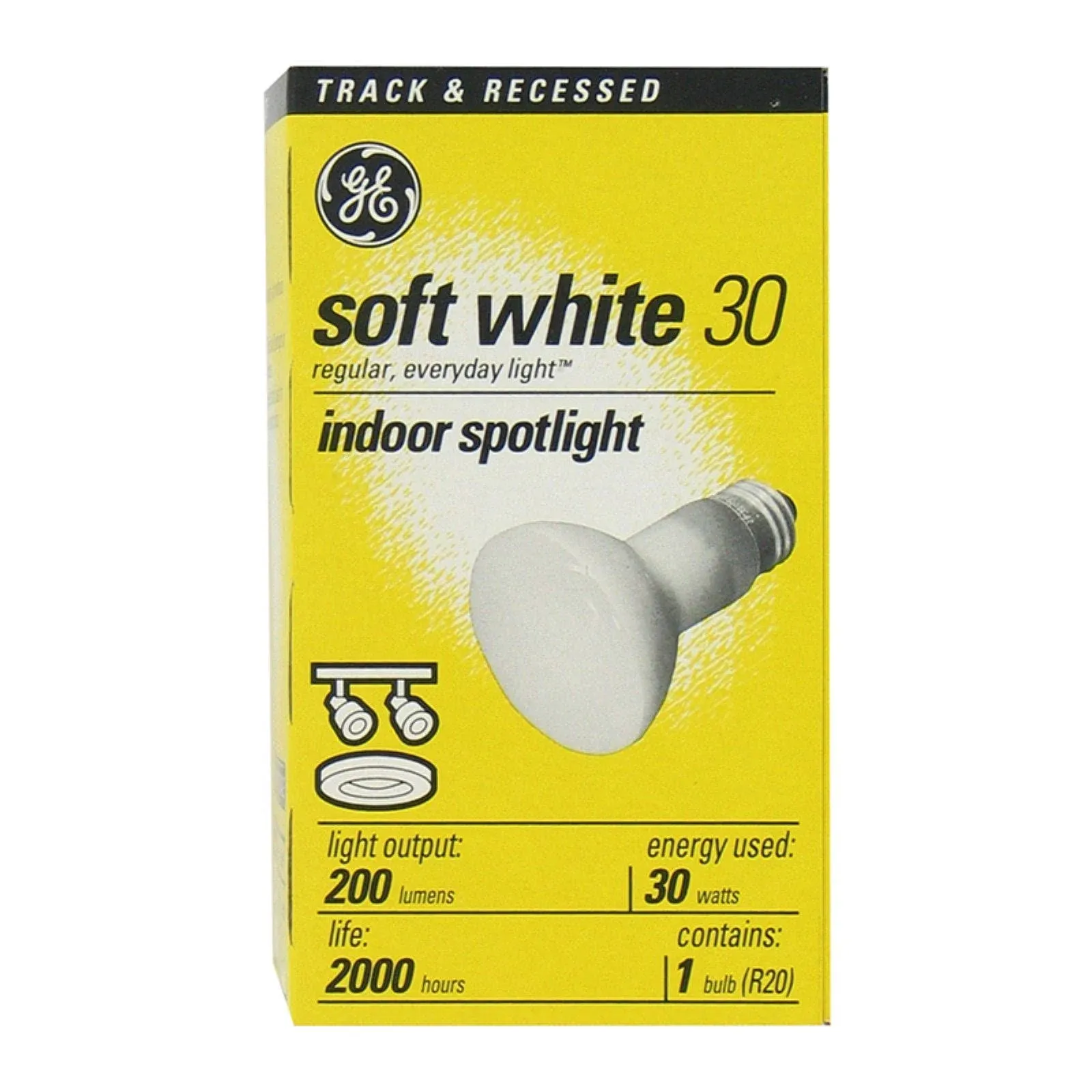 GE Track & Recessed Bulb, Soft White, Indoor Spot, 30 Watts