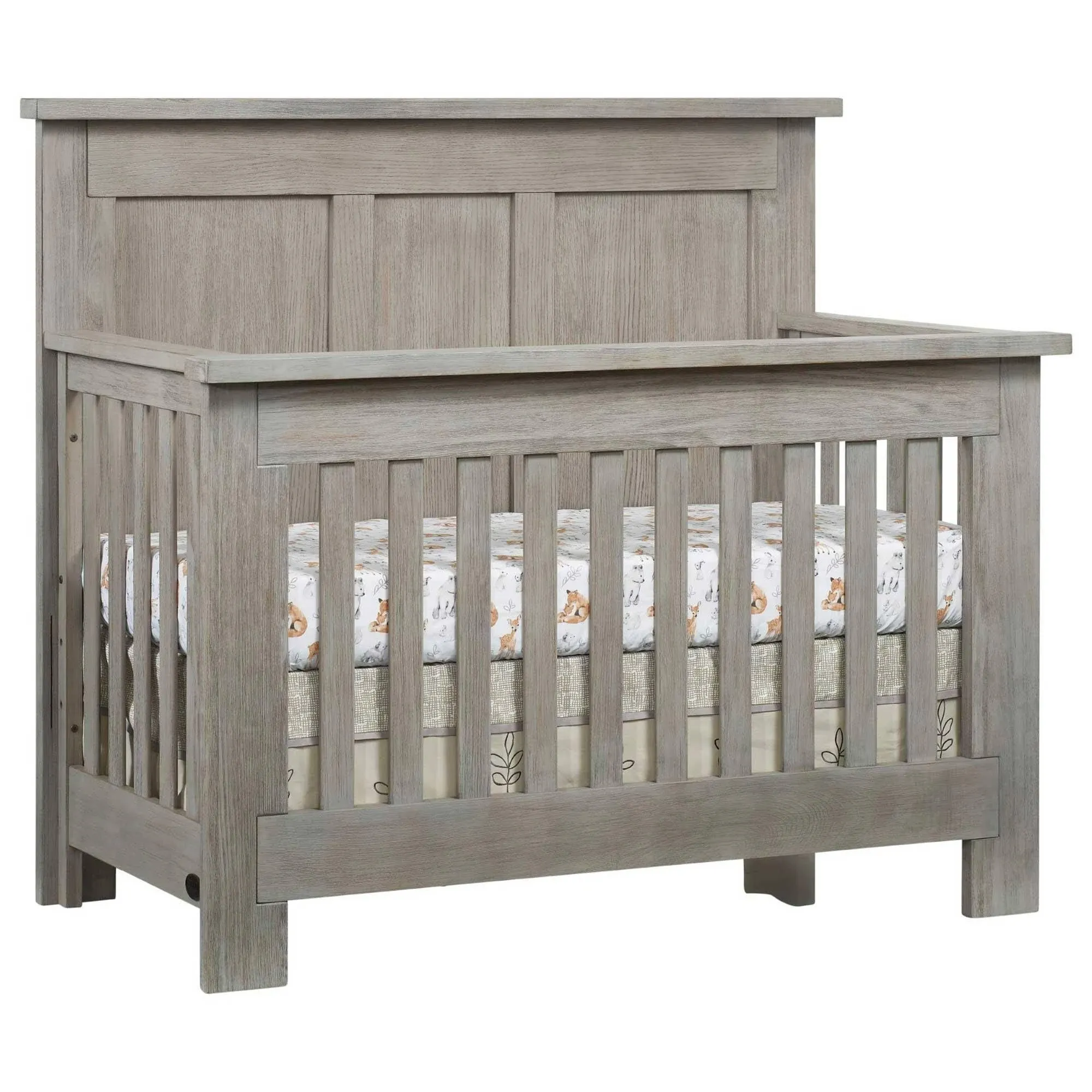 Soho Baby Hanover 4-in-1 Convertible Crib, Oak Gray, GreenGuard Gold Certified