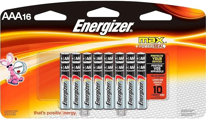 Energizer Max Alkaline Batteries, AAA - 16 pack