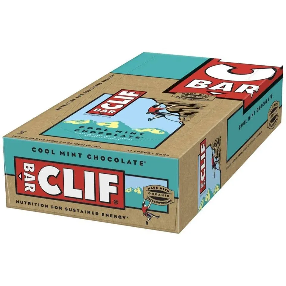 Clif Bar Cool Mint Chocolate - Box 12 Bar