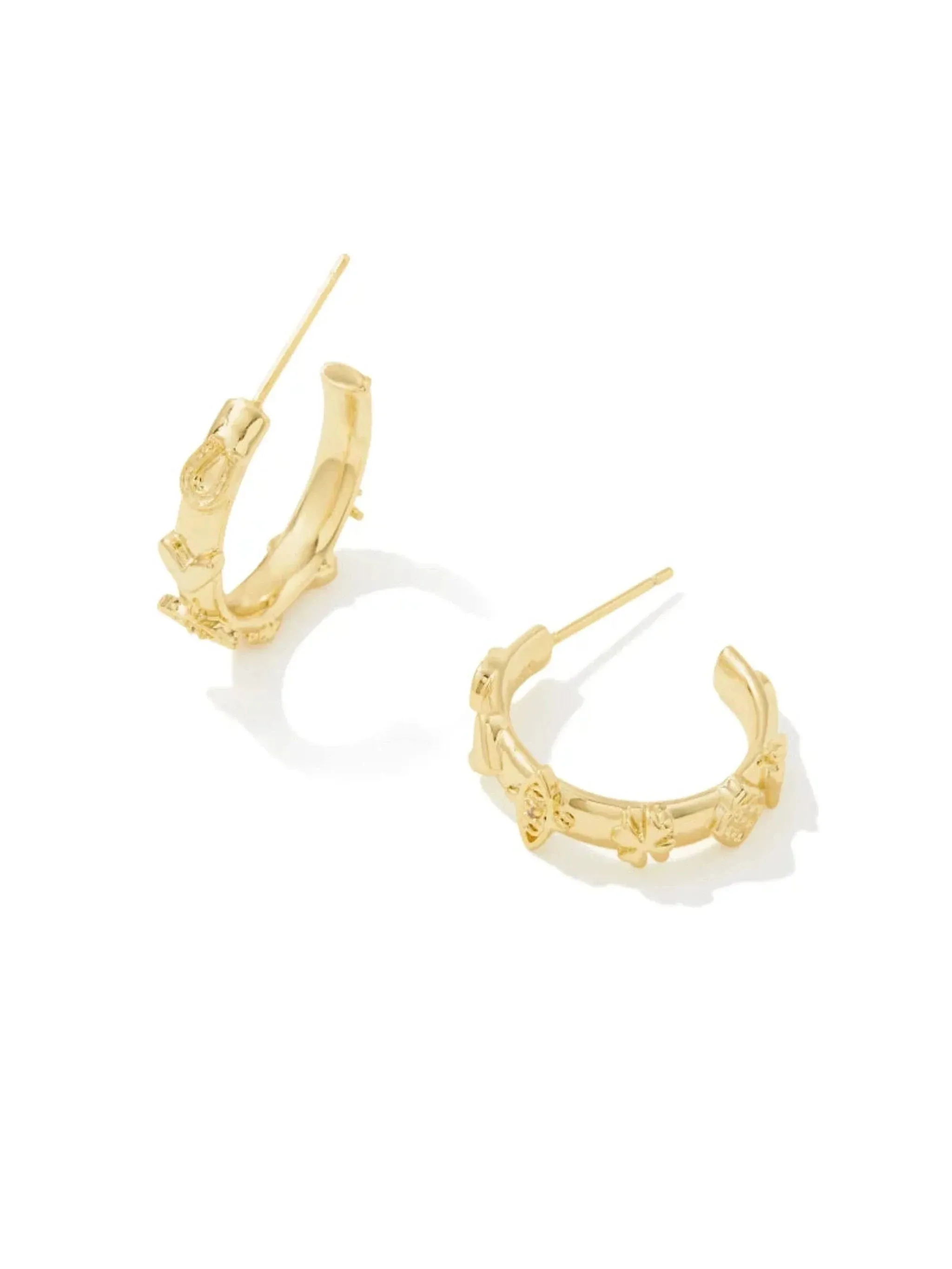 Kendra Scott Beatrix Small Hoop Earrings - Gold