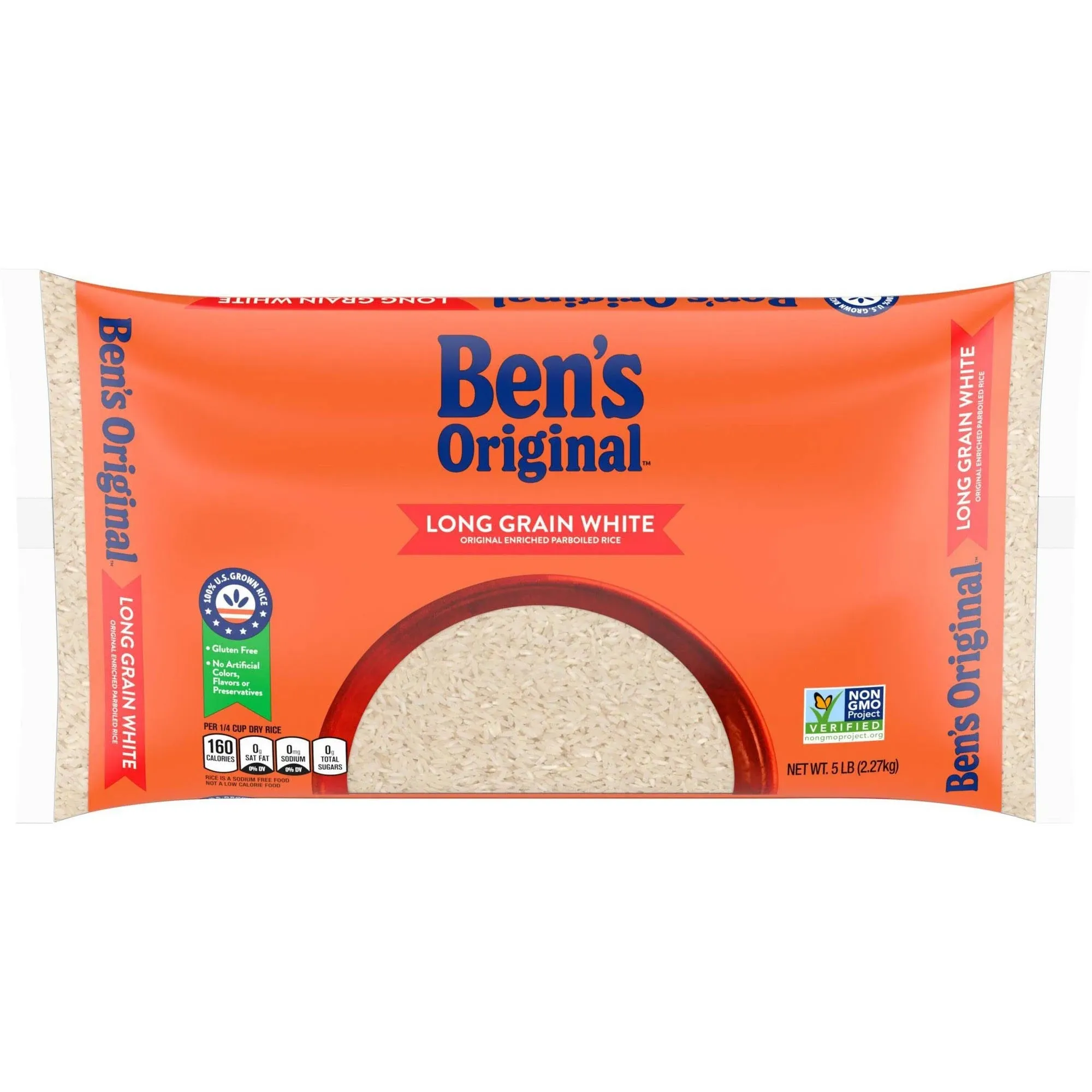 Ben's Original Parboiled Rice, Original, Enriched, Long Grain White - 5 lb