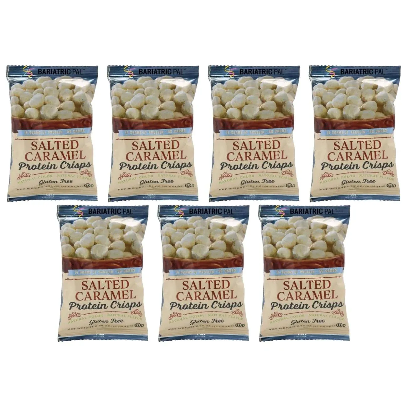 BariatricPal Protein Crisps - Salted Caramel (7 Bags)