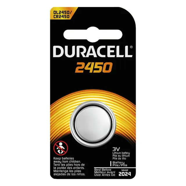 Duracell Battery, Lithium, 2450, 3V