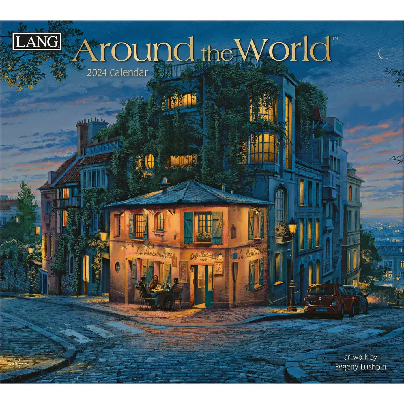 AROUND THE WORLD -DELUXE-2024 WALL CALENDAR-BRAND NEW- 01892