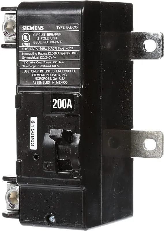 Siemens MBK200A 200-Amp Main Circuit Breaker for Use in Ultimate Type Load Centers