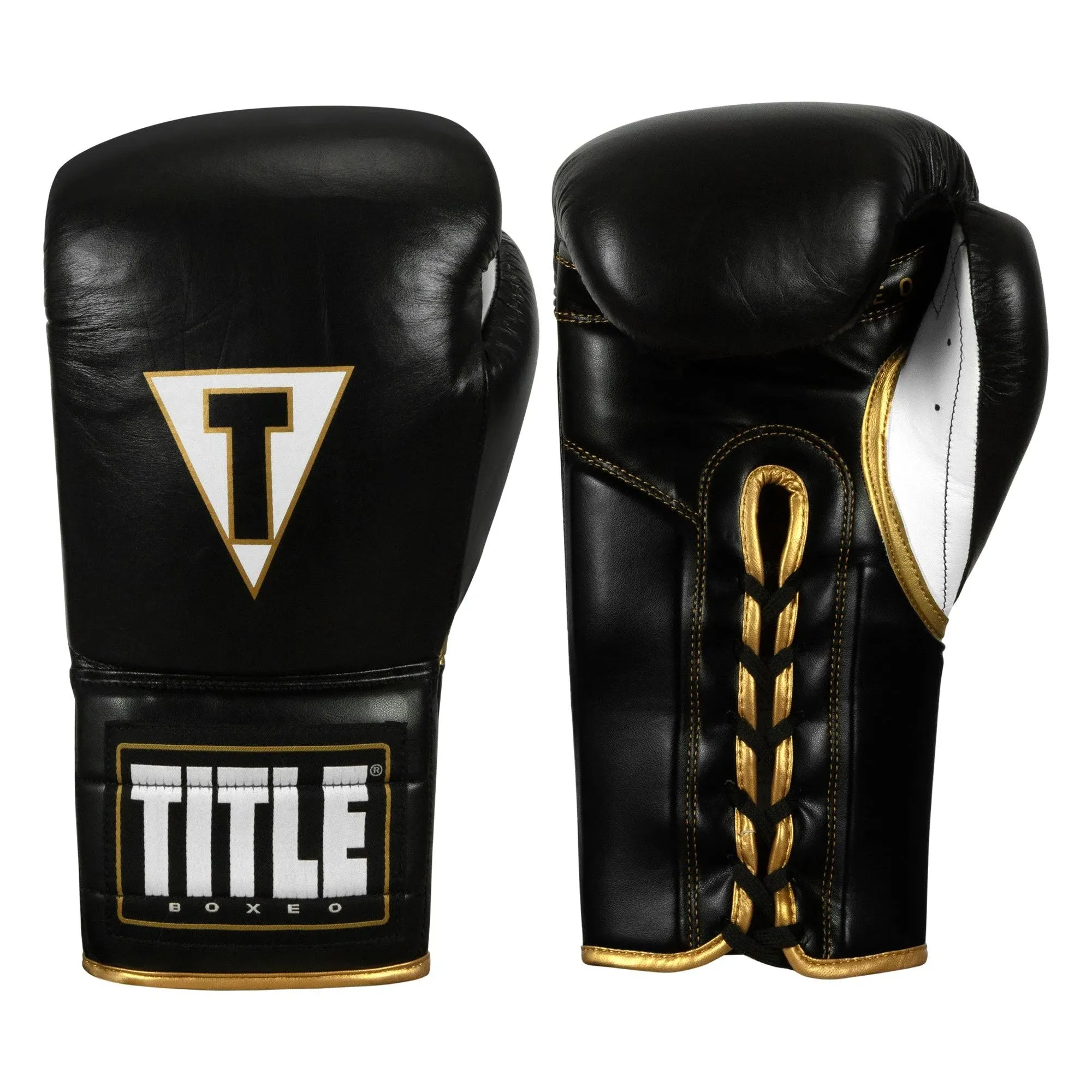 Title Boxeo Mexican Leather Lace Training Gloves Quatro