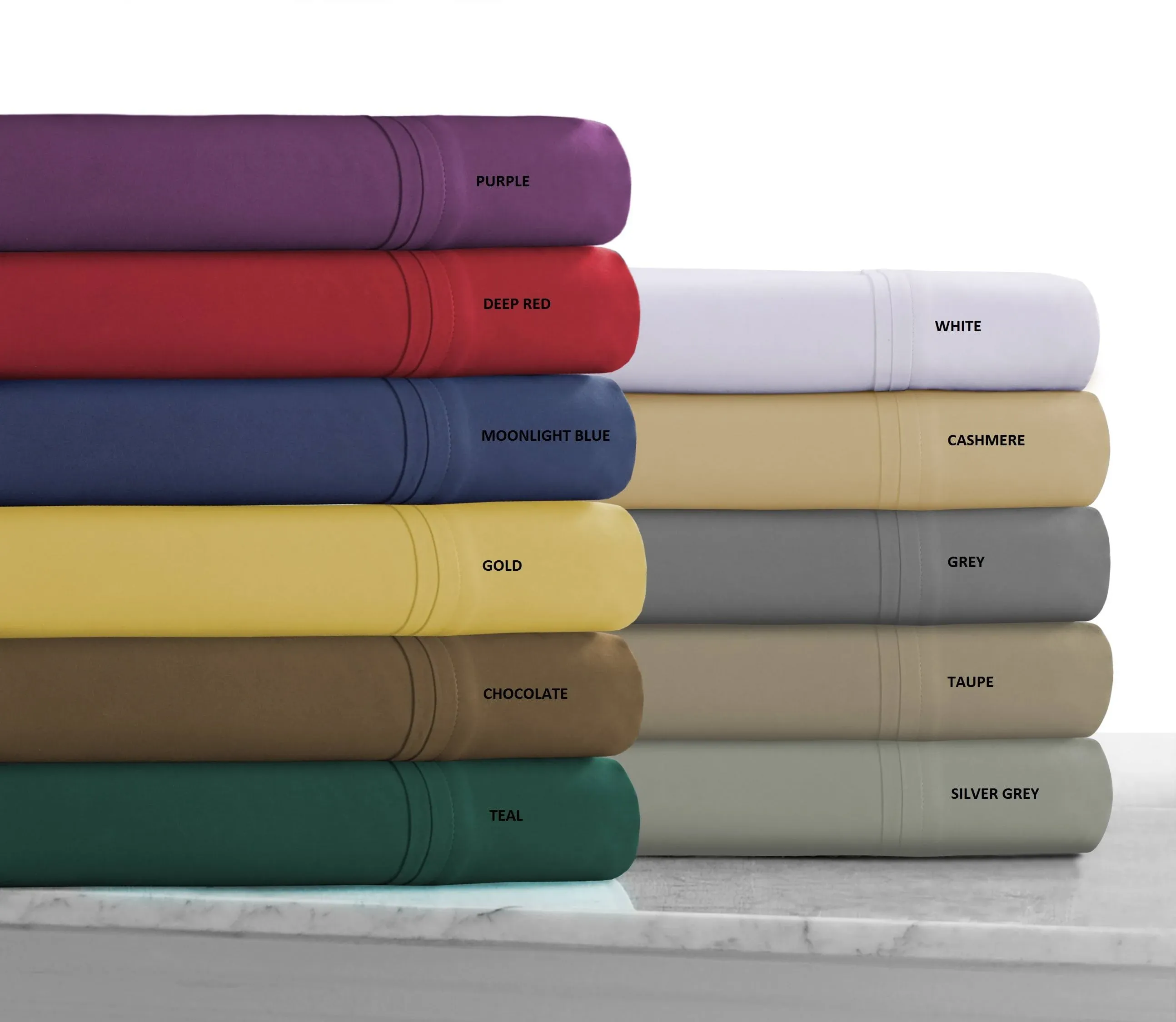 Tribeca Living Extra Deep Pocket Microfiber Solid Sheet Set