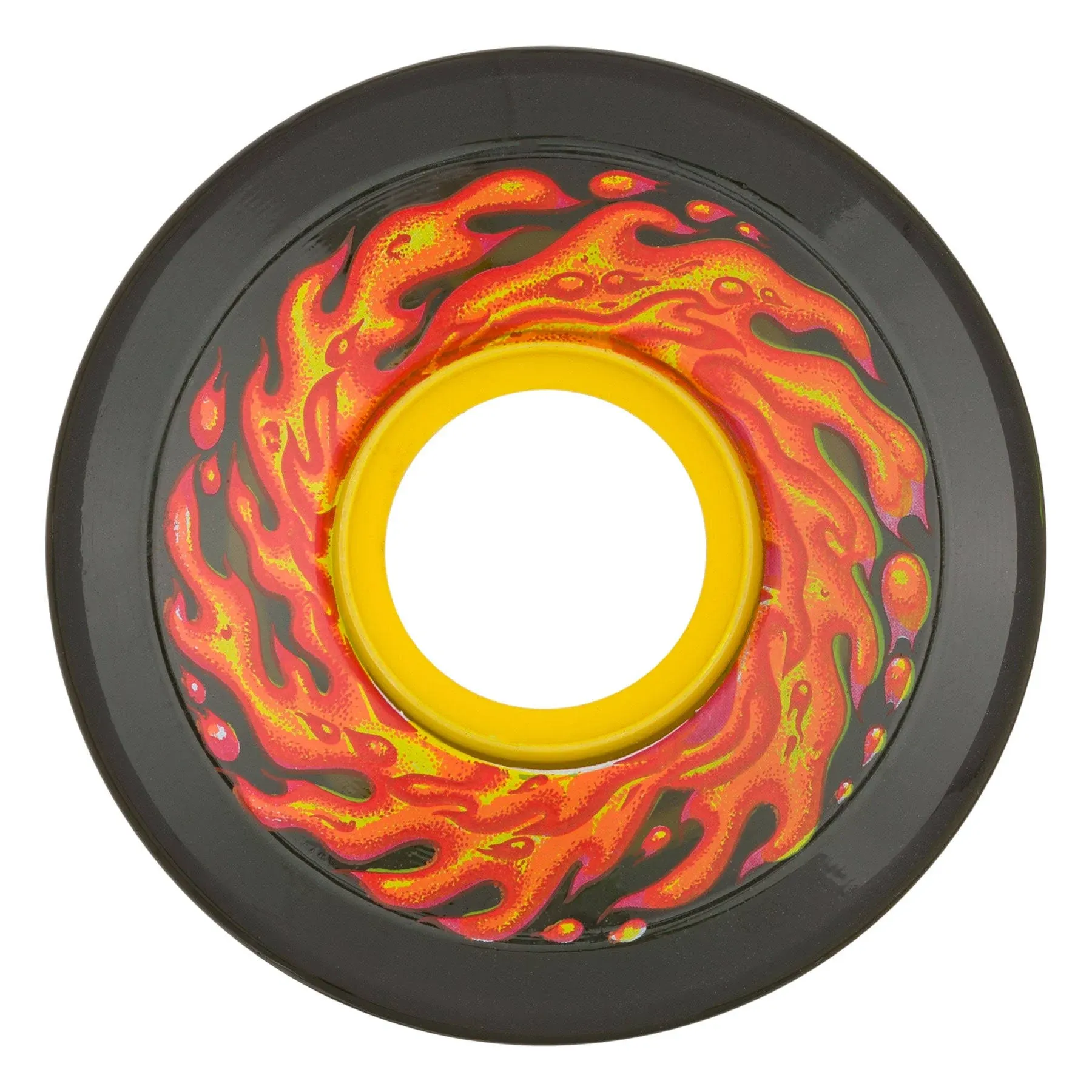 Slime Balls Flame Mini OG Slime Trans Black Wheels 78A 54.5MM