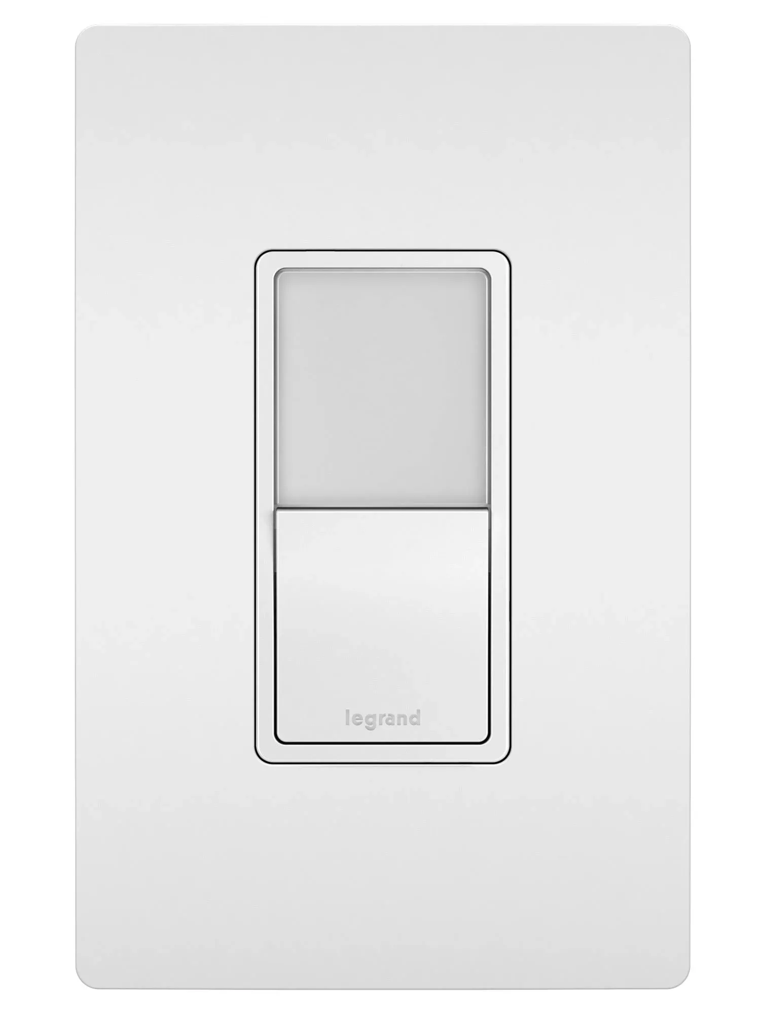 Legrand radiant NTL873WCC6 15 Amp Combination Adjustable LED Night Light and 3-Way Decorator Rocker Switch for Hallways or Kids Bedrooms, White (1 Count)