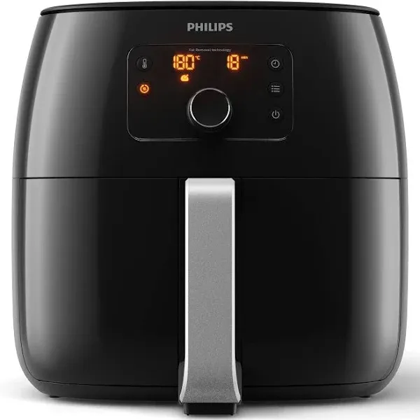 Philips Premium Airfryer XXL with Fat Removal Technology, 3lb/7qt, Black, HD9650/96