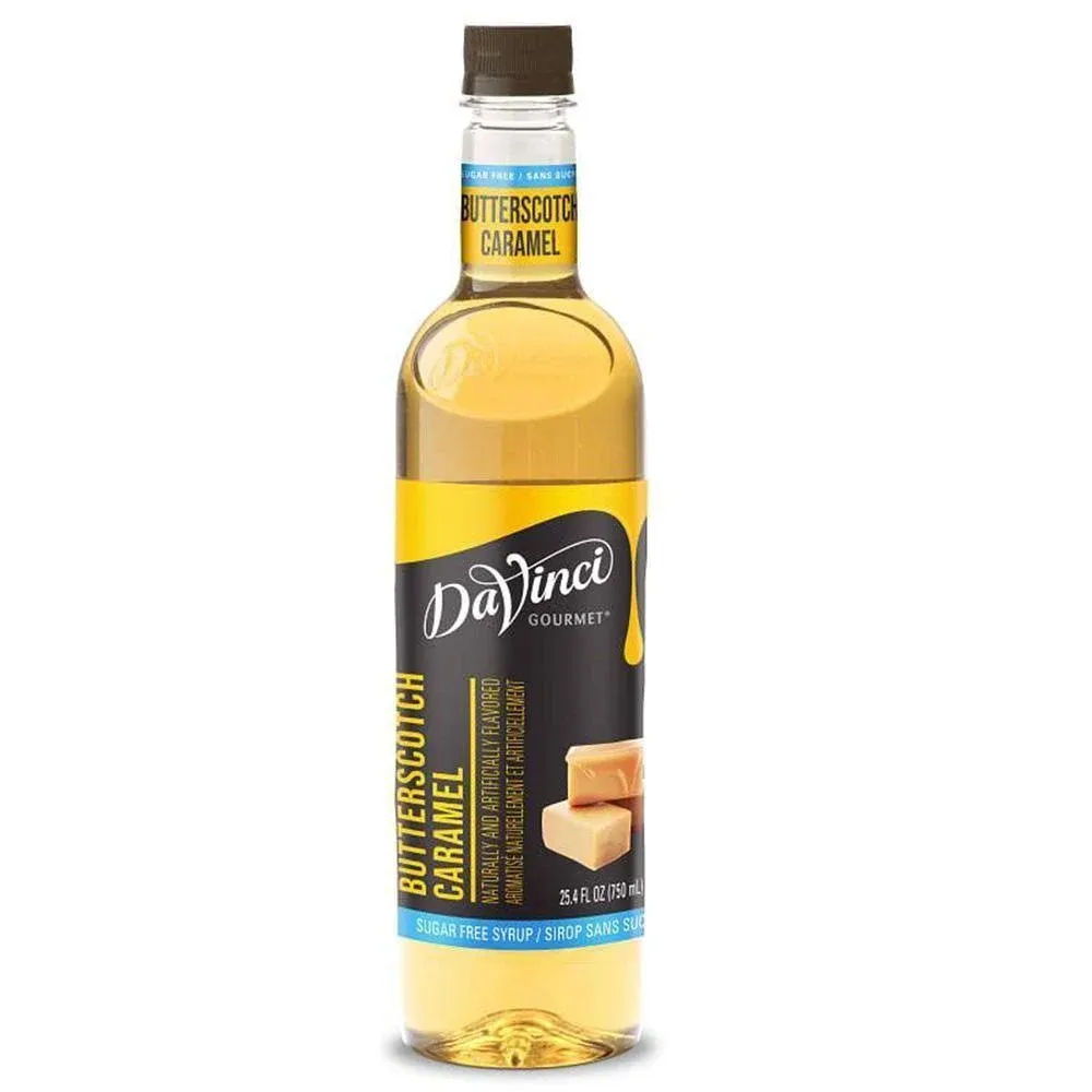 DaVinci Sugar Free Butterscotch Caramel Syrup - Bottle (750mL)