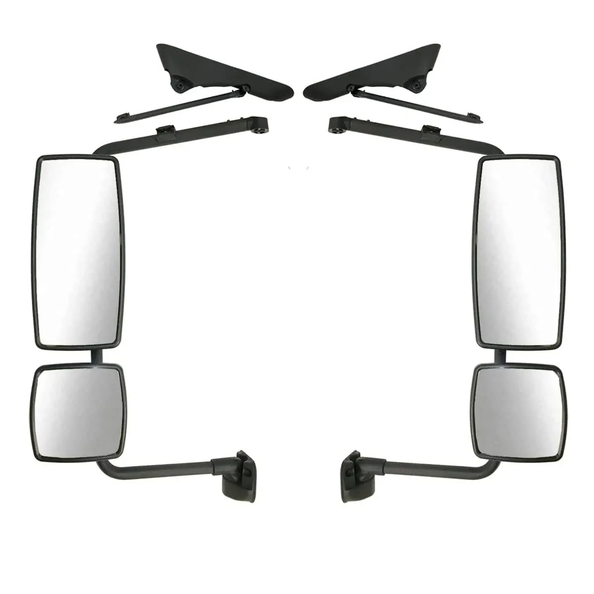 Door Mirror with Arm Black - LH &amp; RH (Fit: International DuraStar 4300)