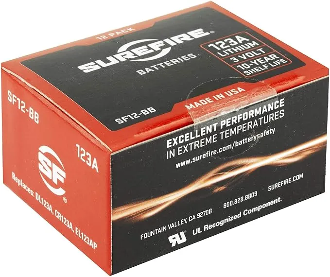 SureFire Batteries Per 12, Boxed Md: Sf12-BB