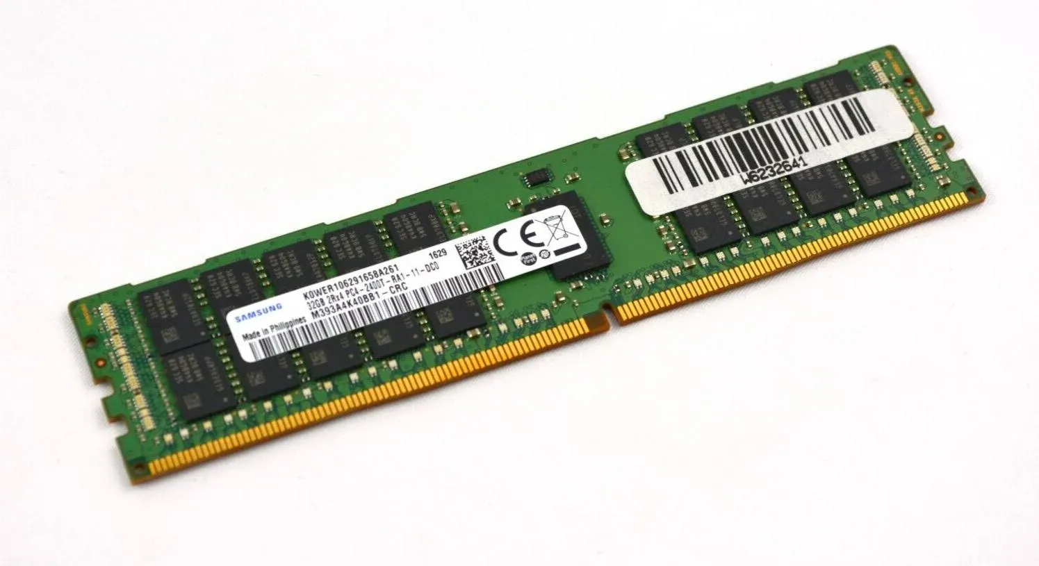 Samsung 32GB 2Rx4 PC4-3200 RDIMM DDR4-25600 ECC Registered DIMM 288-Pin Server Memory RAM Module