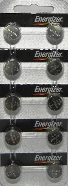 Strip of 10  A76 (LR44) 1.5V Alkaline Batteries