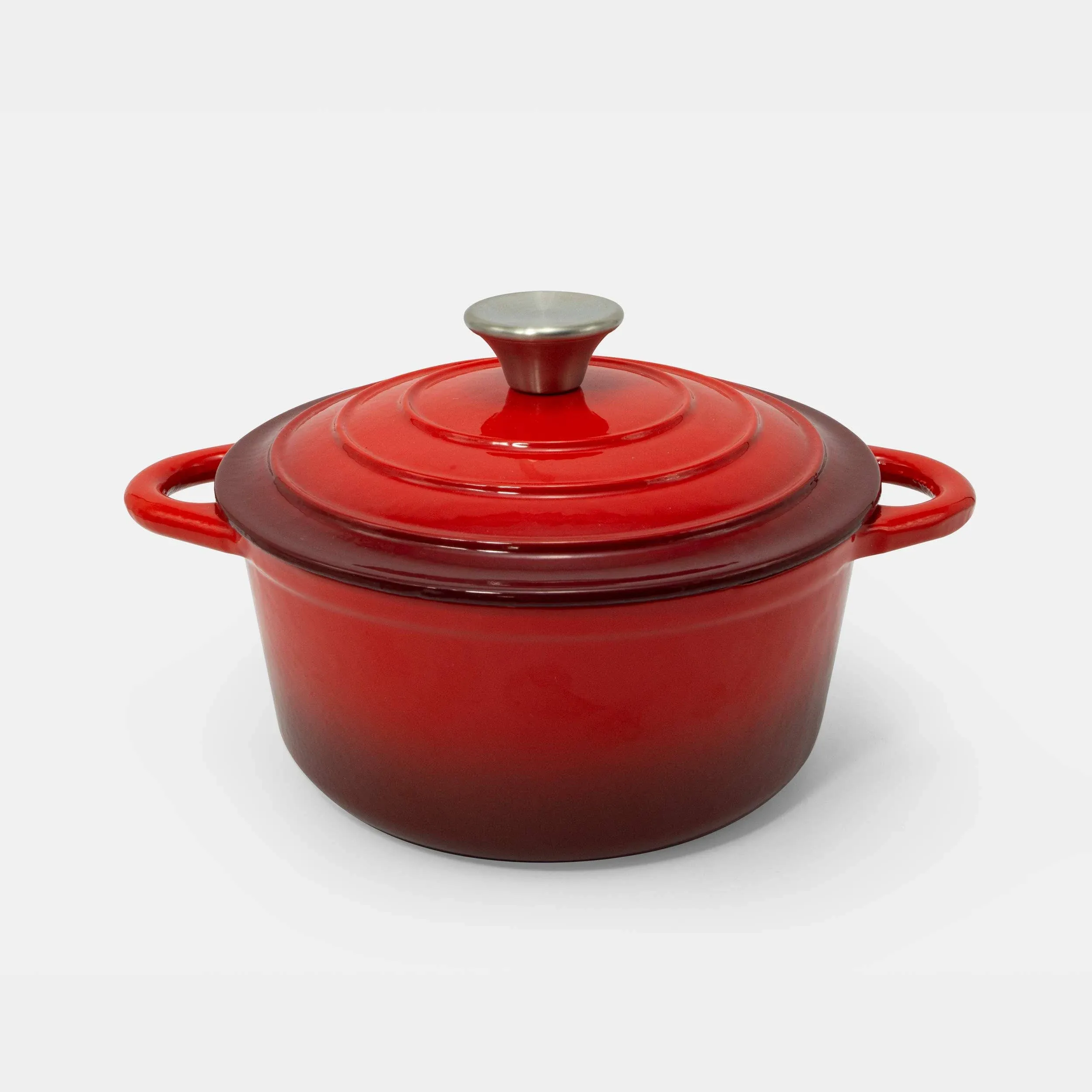 Cookpro ExcelSteel 2.8 qt. Casserole Pan with Enamel Coating, Red