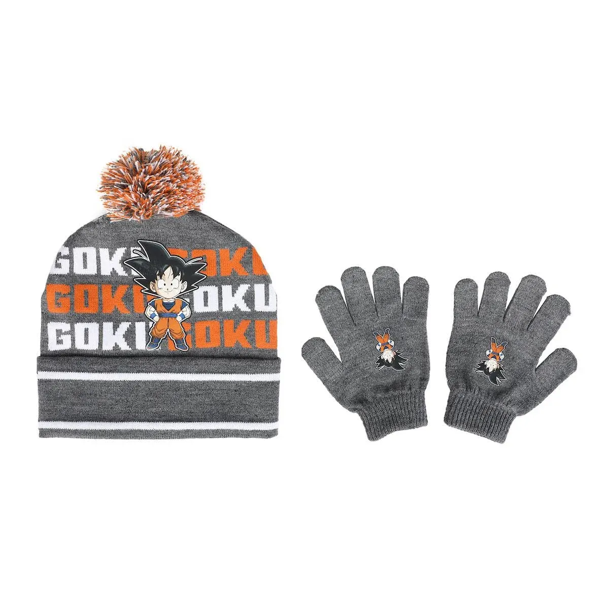 Dragon Ball Z Goku Youth Beanie and Gloves Set