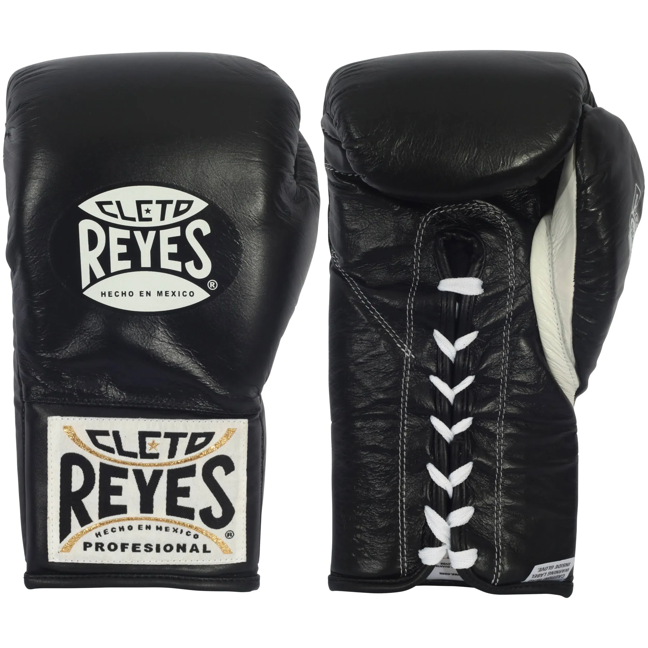 Cleto Reyes Safetec Professional Boxing Fight Gloves - Black