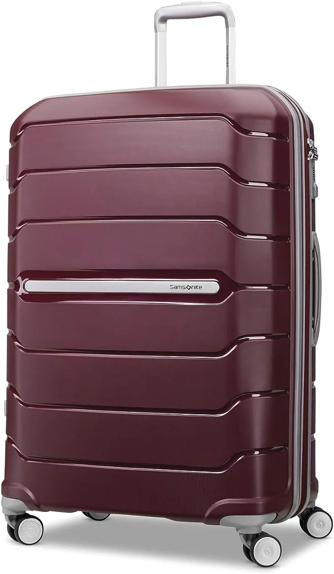 Samsonite Freeform Hardside Expandable with Double Spinner Wheels, Checked-Large 28-Inch, Lilac