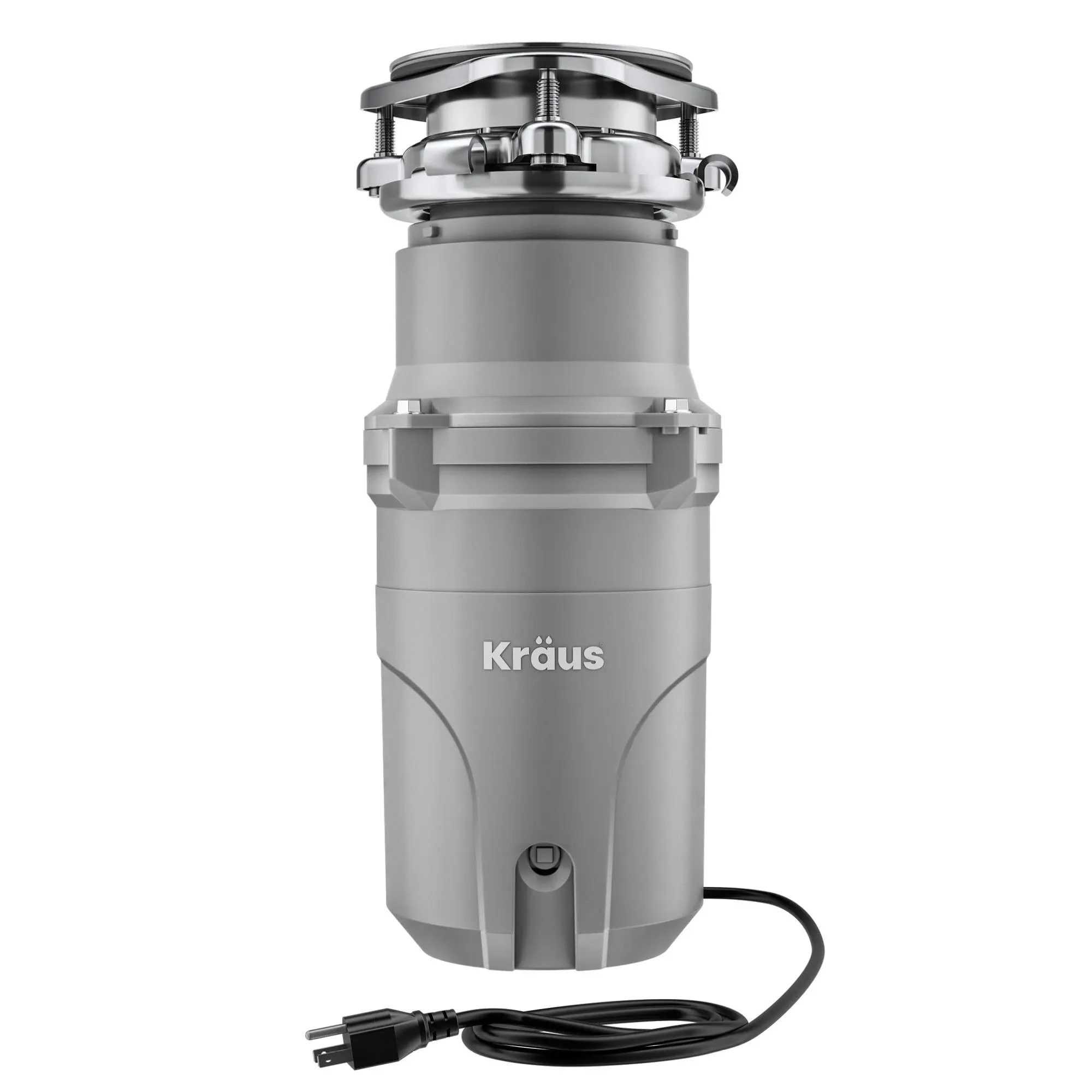 Kraus KWD210-50MGR 0.5 HP Loften Continuous Feed Garbage Disposal with Power Cord ...