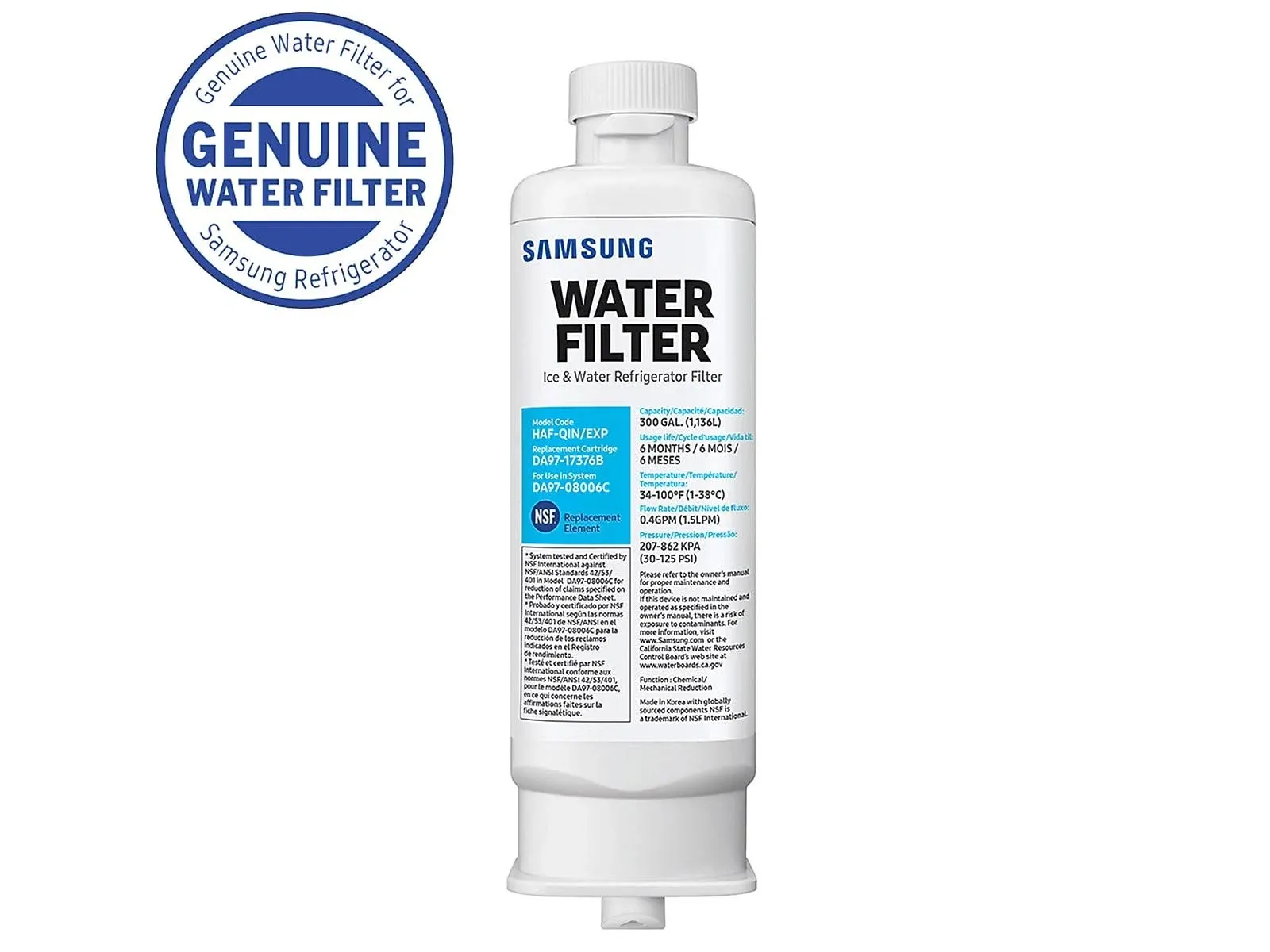 Samsung HAF-QIN Refrigerator Water Filter