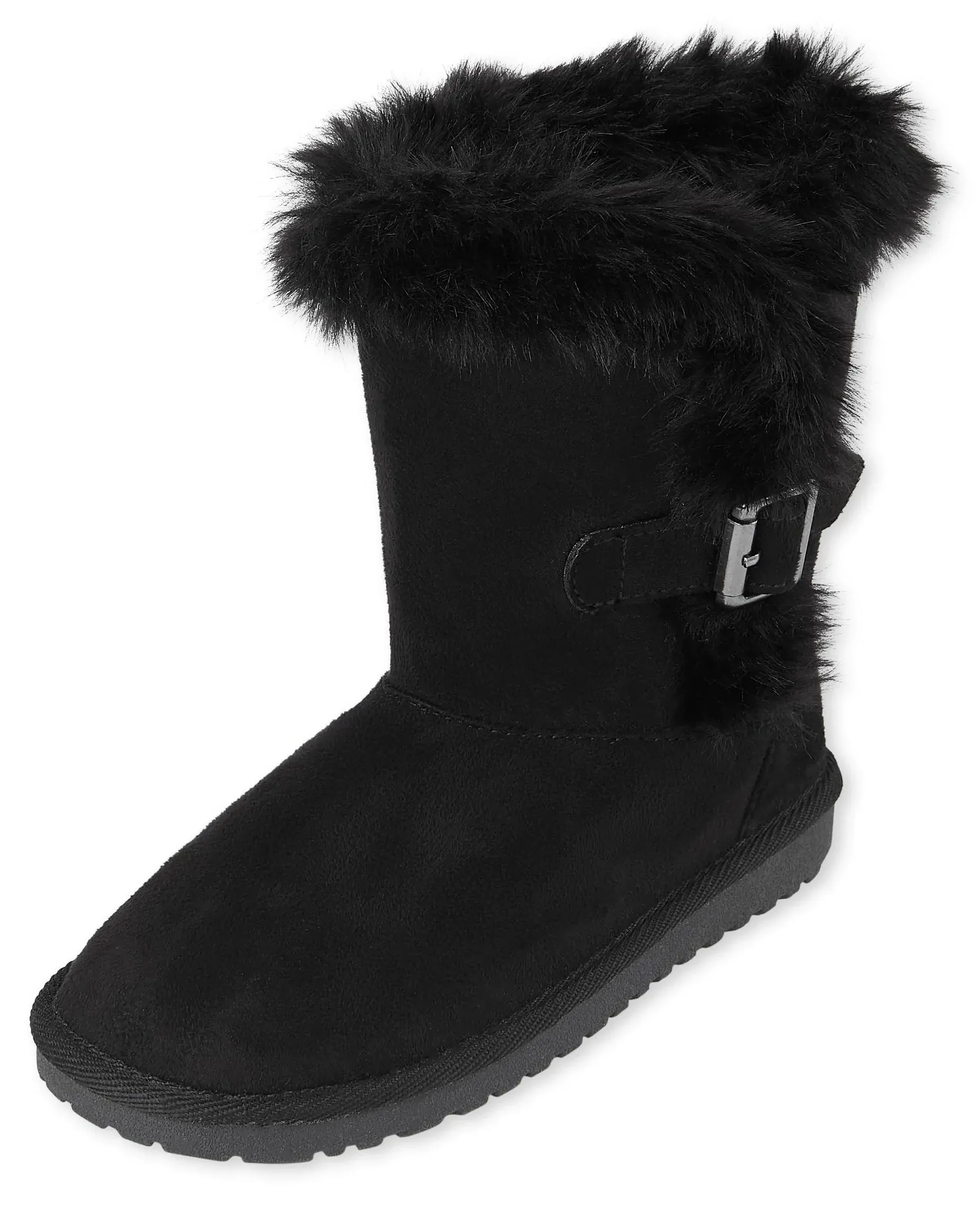 The Children&#039;s Place Girls Warm Lightweight Winter Boot Fashion Onyx 12 Big Kid