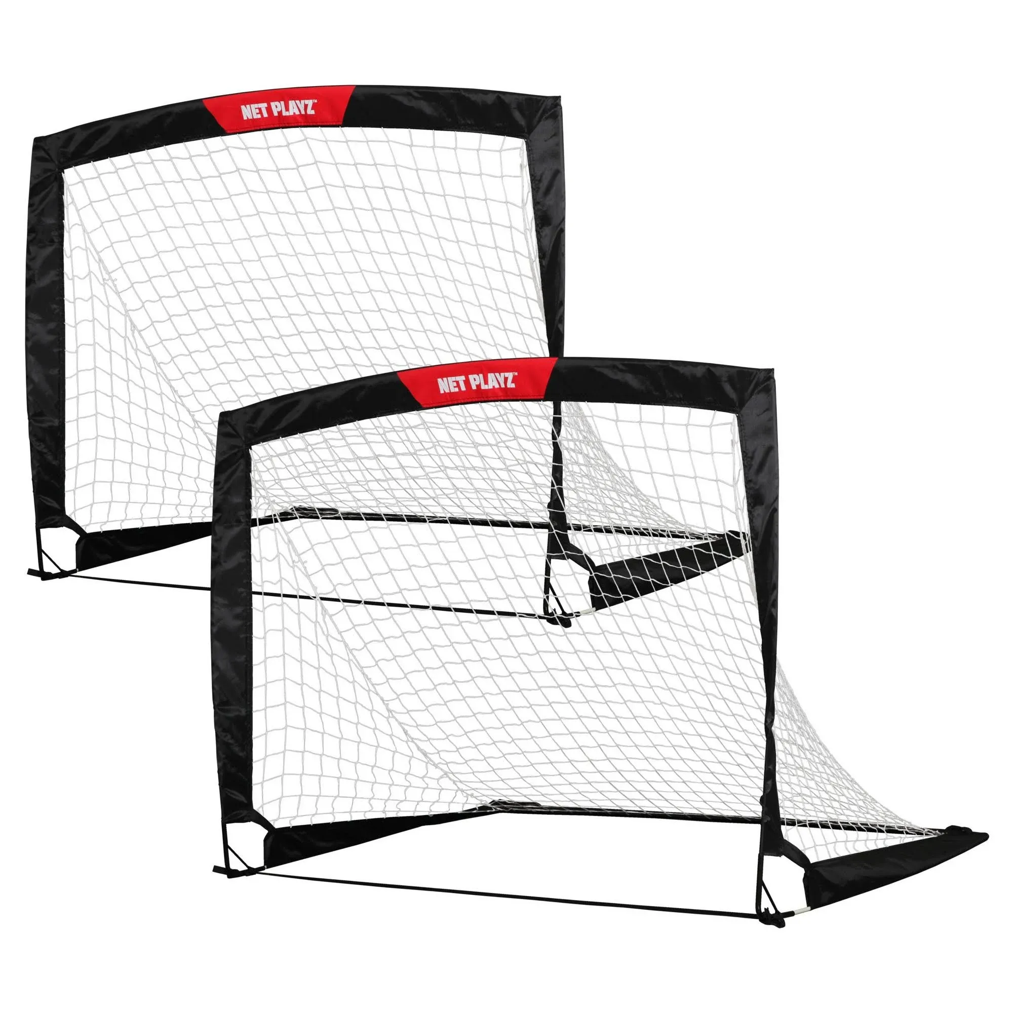 Soccer Goals Soccer Net Kids Pop-up Football Goals for Practice/Train<wbr/>ing 2 Set