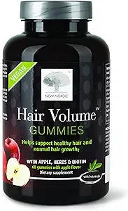 New Nordic Hair Volume Vegan Gummies with Biotin - 60ct