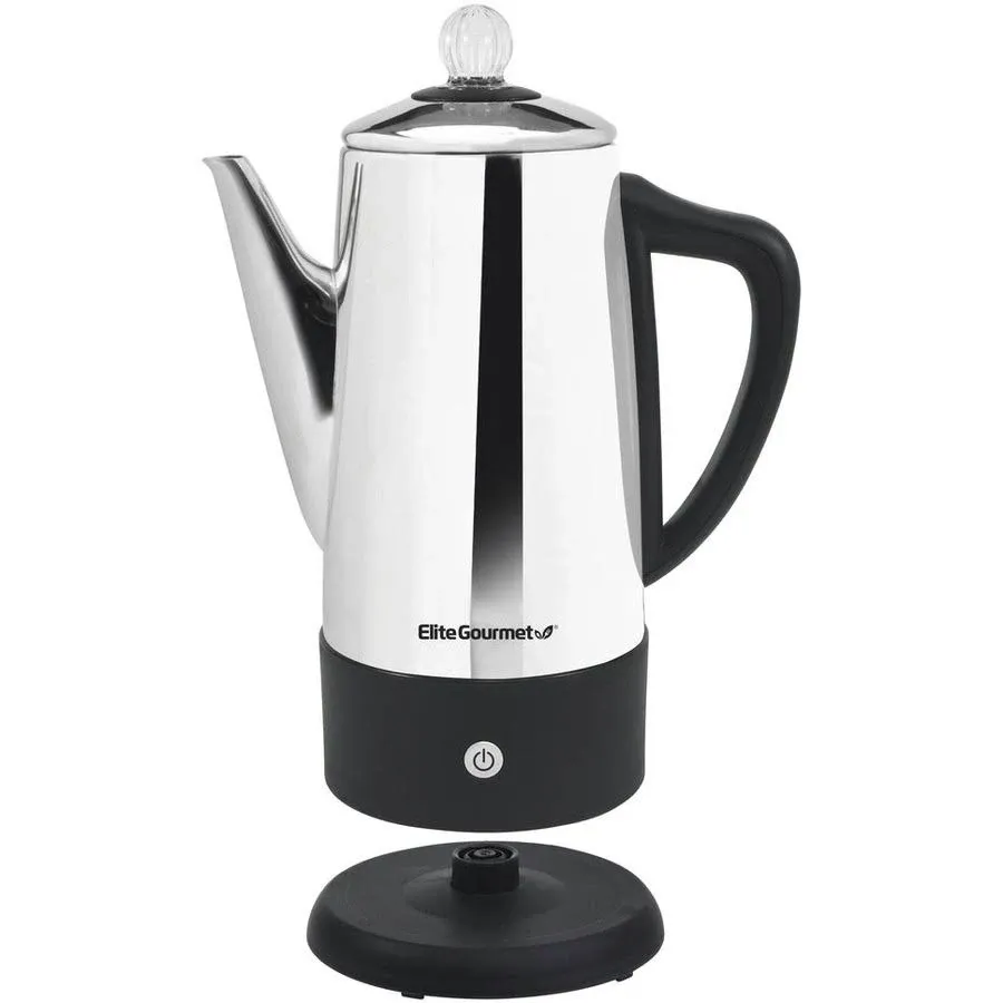 Elite Gourmet Stainless Steel 12-Cup Percolator