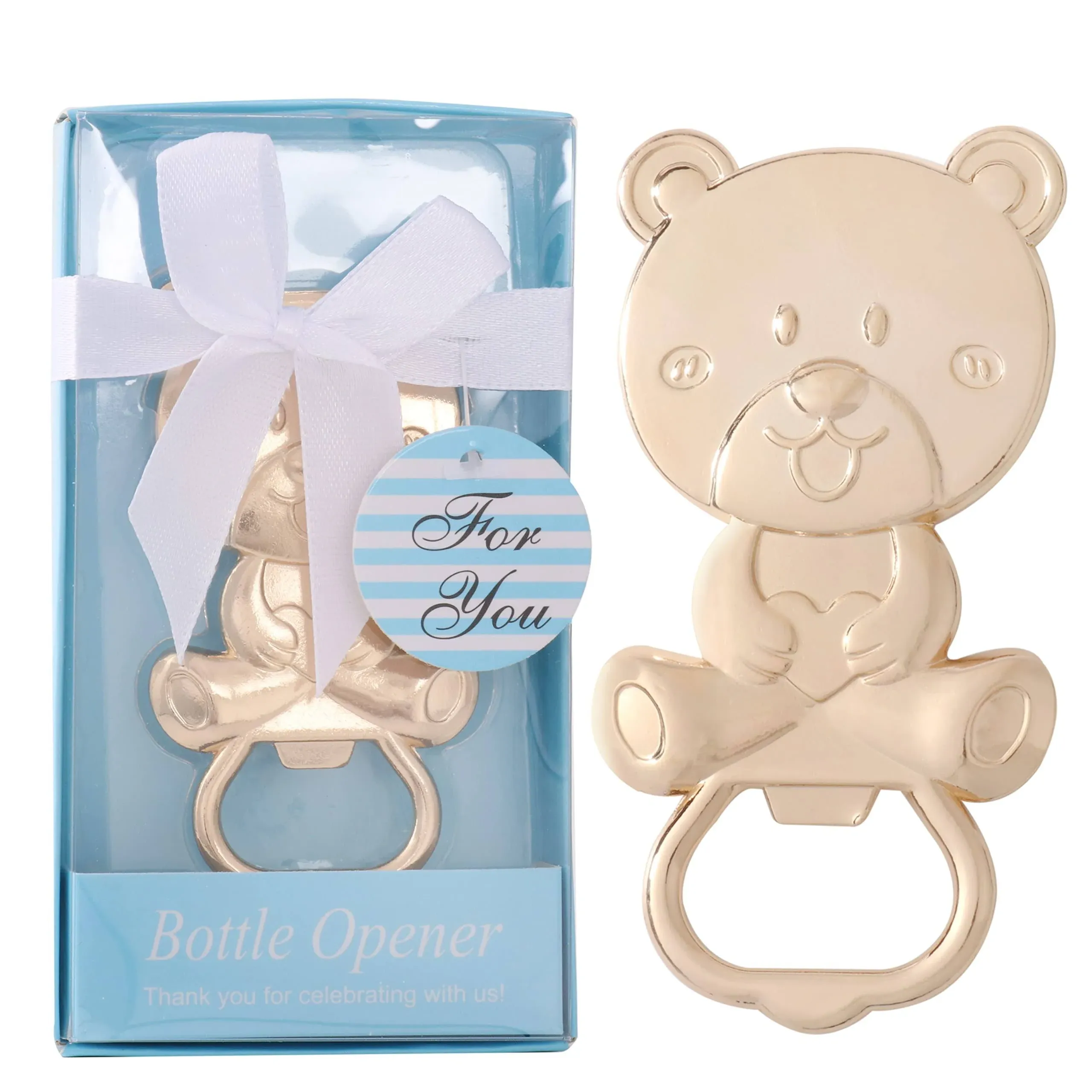 Pack of 48 Bear Bottle Opener Baby Shower Favors for Guests,Bear Shaped Bottl...