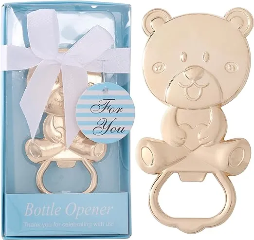 Pack of 48 Bear Bottle Opener Baby Shower Favors for Guests,Bear Shaped Bottl...