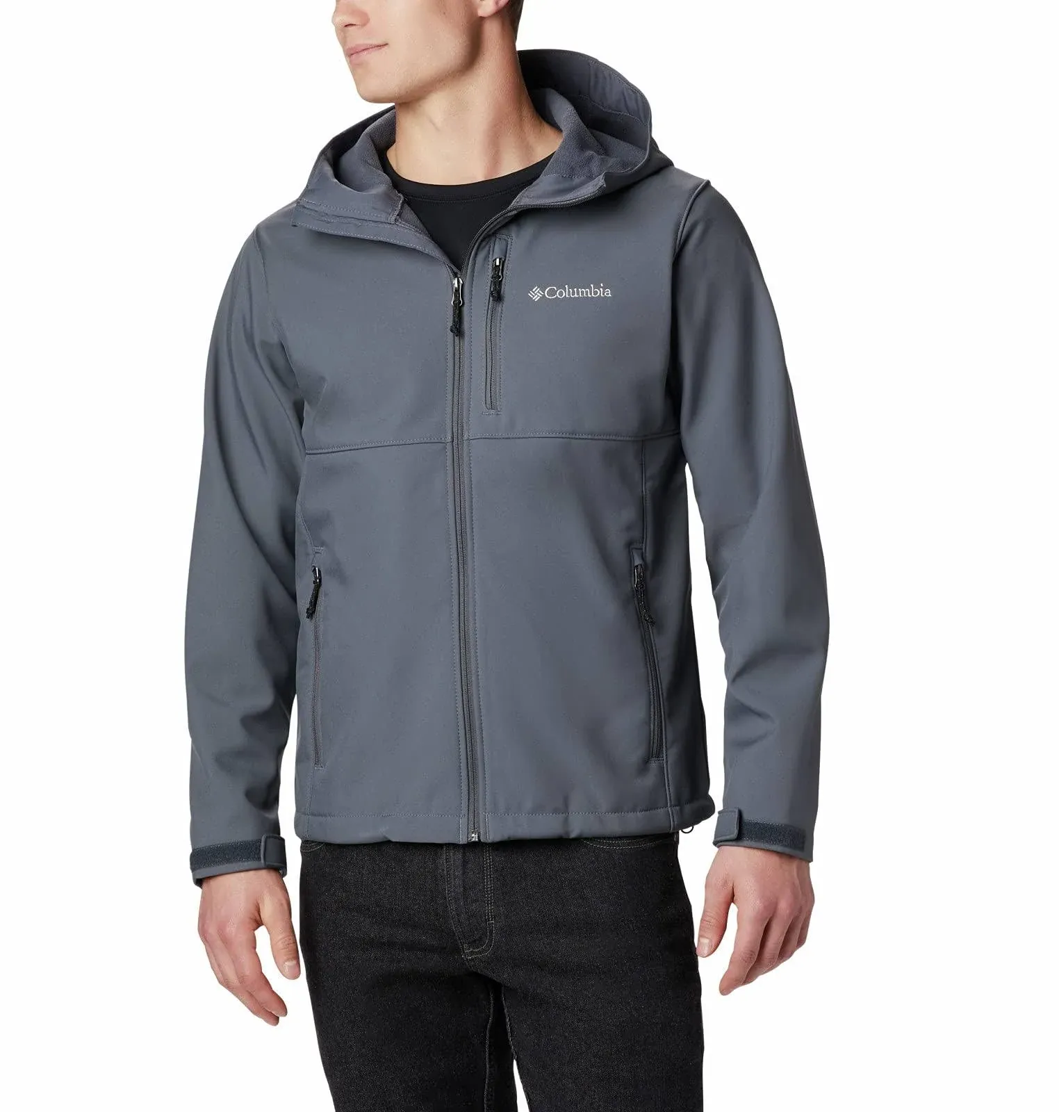 Columbia Men ' S Ascender Hooded Softshell Jacket - Graphite