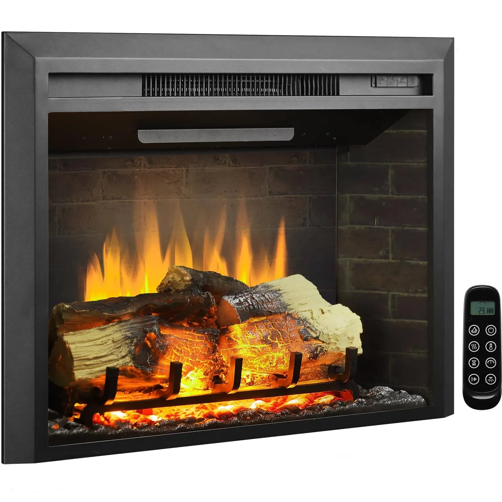 LegendFlame Carl 28" W Electric Fireplace Insert (EF262), Fireplace Heater 750 ...