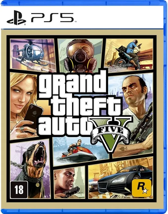 Jogo Grand Theft Auto V (GTA 5) PS5