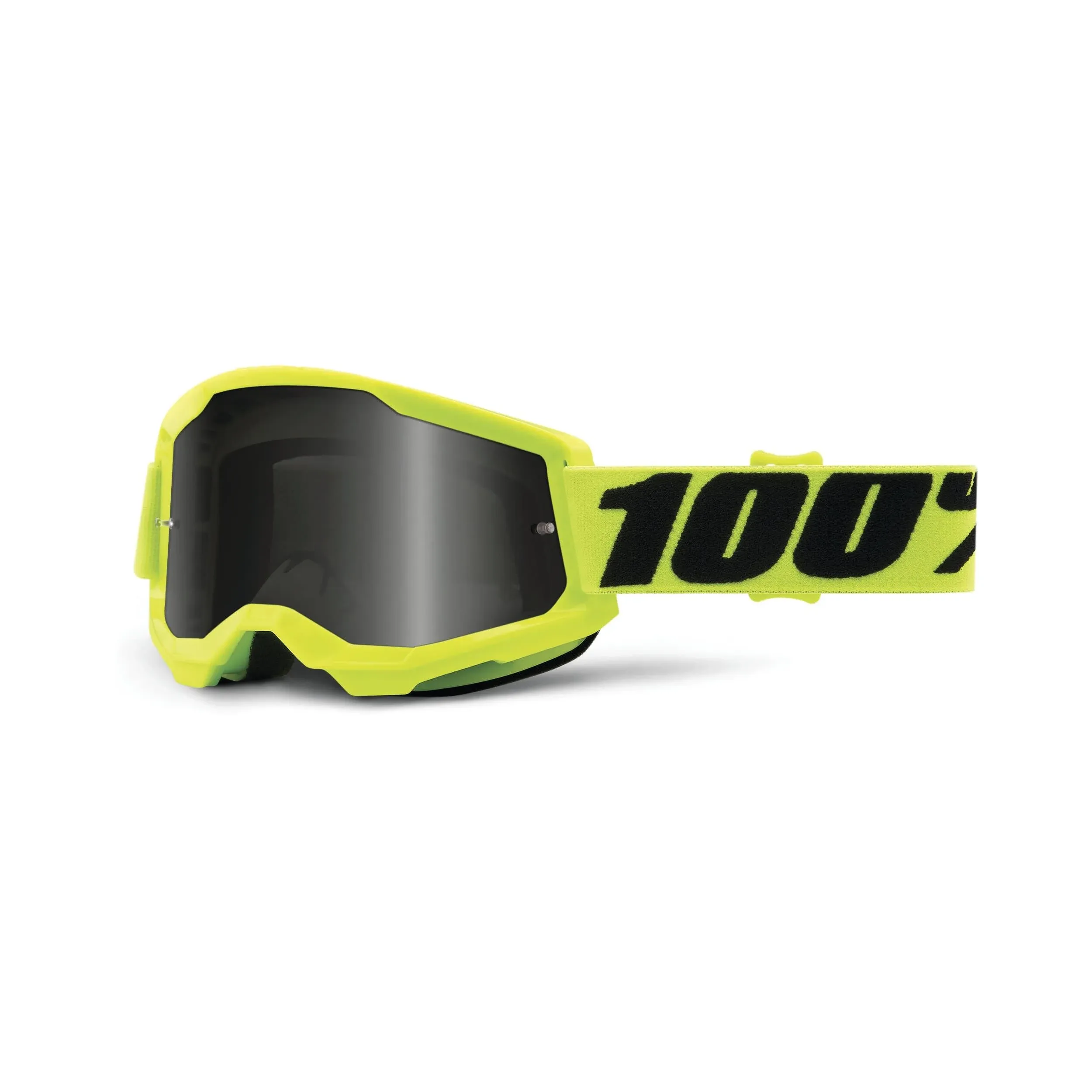 100% Strata 2 MX Offroad-Schutzbrille, sandschwarz, mit Rauchglas