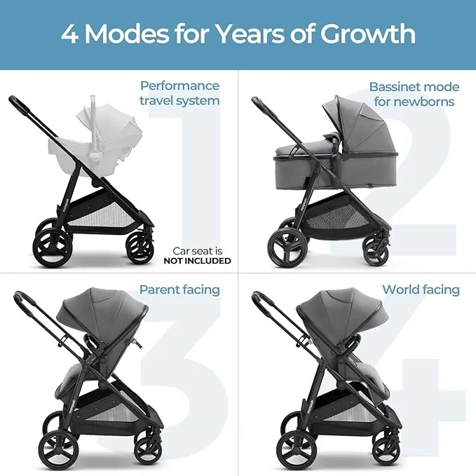 Mompush Wiz 2-in-1 Convertible Baby Stroller